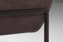 Load image into Gallery viewer, Milo Baughman Three Seat Scoop Sofa / Couch in Original Mocha Brown on Walnut Frame, USA, c. 1970's-ABT Modern