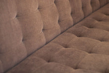 Load image into Gallery viewer, Milo Baughman Three Seat Scoop Sofa / Couch in Original Mocha Brown on Walnut Frame, USA, c. 1970's-ABT Modern