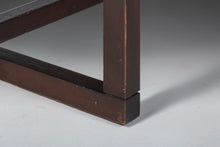 Load image into Gallery viewer, Milo Baughman Three Seat Scoop Sofa / Couch in Original Mocha Brown on Walnut Frame, USA, c. 1970's-ABT Modern