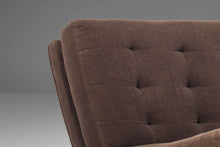 Load image into Gallery viewer, Milo Baughman Three Seat Scoop Sofa / Couch in Original Mocha Brown on Walnut Frame, USA, c. 1970's-ABT Modern