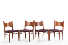 Load image into Gallery viewer, Minimal Danish Modern Contoured Walnut Dining Chairs (A Set of 4)-ABT Modern