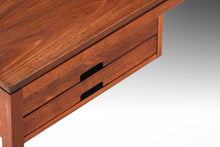 Load image into Gallery viewer, Minimalist Mid Century Modern Writing Desk in Walnut in the Manner of Arne Wahl Iversen, USA, c. 1960's-ABT Modern