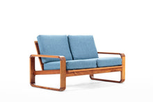 Load image into Gallery viewer, Minimalist Teak Bentwood Sofa Set Including a Lovseat and Three Seat Sofa-ABT Modern