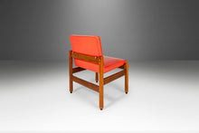 Load image into Gallery viewer, Minimalist Thonet Armless Chair Chair Found in its Original Red Naugahyde Upholstery, USA, c. 1960's-ABT Modern