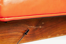 Load image into Gallery viewer, Minimalist Thonet Armless Chair Chair Found in its Original Red Naugahyde Upholstery, USA, c. 1960's-ABT Modern