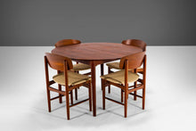 Load image into Gallery viewer, Model 121 Dining Table Paired with a Set of 4 Model 122 Dining Chairs by Borge Mogensen for Soborg Mobelfabrik in Teak, Denmark-ABT Modern