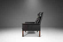 Load image into Gallery viewer, Model 500 High-Back Lounge Chair in Rosewood & Aged Leather by Hans Olsen for CS Møbler, Denmark, c. 1960's-ABT Modern