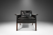 Load image into Gallery viewer, Model 500 Lounge Chair in Rosewood & Aged Black Leather by Hans Olsen for CS Møbler, Denmark, c. 1960's-ABT Modern