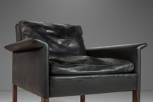 Load image into Gallery viewer, Model 500 Lounge Chair in Rosewood & Aged Black Leather by Hans Olsen for CS Møbler, Denmark, c. 1960's-ABT Modern