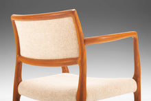 Load image into Gallery viewer, Model 65 Chair in Teak w/ Original Upholstery by Niels Moller for J.L. Mollers Mobelfabrik, Denmark, c. 1960's-ABT Modern