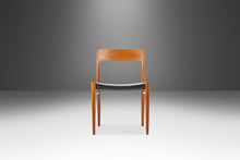 Load image into Gallery viewer, Model 75 Desk Chair in Teak and Original Vinyl by Niels Møller for JL. Møllers Mobelfabrik, Denmark, c. 1960's-ABT Modern