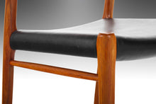 Load image into Gallery viewer, Model 75 Desk Chair in Teak and Original Vinyl by Niels Møller for JL. Møllers Mobelfabrik, Denmark, c. 1960's-ABT Modern