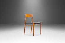 Load image into Gallery viewer, Model 75 Desk Chair in Teak and Original Vinyl by Niels Møller for JL. Møllers Mobelfabrik, Denmark, c. 1960's-ABT Modern