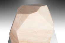 Load image into Gallery viewer, Modern Abstract Sculpture in Solid Alabaster 'Diamond' by Mark Leblanc (1/8), USA-ABT Modern