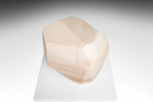 Load image into Gallery viewer, Modern Abstract Sculpture in Solid Alabaster 'Diamond' by Mark Leblanc (1/8), USA-ABT Modern