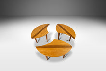 Load image into Gallery viewer, Modern Multi-Wood 3-Piece "Puzzle Table" in Solid Maple by David Levy Creations, USA, c. 1990's-ABT Modern