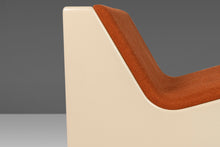 Load image into Gallery viewer, Modernist Fiberglass Scoop Chair in Original Knit Woolen Fabric Attributed to Ed Frank for Moretti, 1960s-ABT Modern