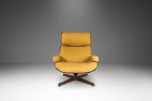 Load image into Gallery viewer, Mr. Chair Bentwood Walnut Lounge Chair in Deep Mustard Leather for Plycraft by George Mulhauser, USA, c. 1960's-ABT Modern