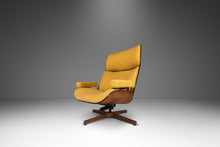 Load image into Gallery viewer, Mr. Chair Bentwood Walnut Lounge Chair in Deep Mustard Leather for Plycraft by George Mulhauser, USA, c. 1960's-ABT Modern