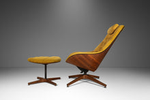 Load image into Gallery viewer, Mr. Chair Lounge Chair and Ottoman in Original Mustard Knit Fabric by George Mulhauser for Plycraft, USA, c. 1960's-ABT Modern