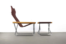 Load image into Gallery viewer, NY Folding Chair and Ottoman by Takeshi Nii, Japan, 1950s-ABT Modern