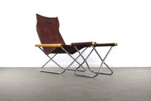 Load image into Gallery viewer, NY Folding Chair and Ottoman by Takeshi Nii, Japan, 1950s-ABT Modern