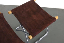 Load image into Gallery viewer, NY Folding Chairs and Matching Ottomans by Takeshi Nii, Japan, 1950s-ABT Modern