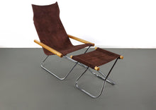 Load image into Gallery viewer, NY Folding Chairs and Matching Ottomans by Takeshi Nii, Japan, 1950s-ABT Modern