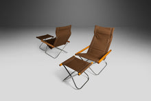 Load image into Gallery viewer, NY Folding Chairs and Matching Ottomans by Takeshi Nii, Japan, c. 1950's-ABT Modern