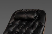 Load image into Gallery viewer, Newly Restored George Mulhauser for Plycraft Tufted Lounge Chair in Walnut and Vinyl on Metal Star Basse, c. 1960s-ABT Modern