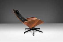 Load image into Gallery viewer, Newly Restored George Mulhauser for Plycraft Tufted Lounge Chair in Walnut and Vinyl on Metal Star Basse, c. 1960s-ABT Modern