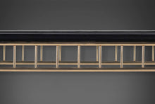 Load image into Gallery viewer, Nickel and Ebonized Oak Regency Console / Sofa Table, USA, c. 1970s-ABT Modern