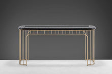 Load image into Gallery viewer, Nickel and Ebonized Oak Regency Console / Sofa Table, USA, c. 1970s-ABT Modern