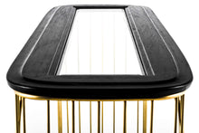 Load image into Gallery viewer, Nickel and Ebonized Oak Regency Console / Sofa Table, USA, c. 1970s-ABT Modern