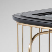 Load image into Gallery viewer, Nickel and Ebonized Oak Regency Console / Sofa Table, USA, c. 1970s-ABT Modern