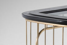 Load image into Gallery viewer, Nickel and Ebonized Oak Regency Console / Sofa Table, USA, c. 1970s-ABT Modern