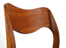 Load image into Gallery viewer, Niels Møller # 71 Teak Dining Chairs w/ Black Vegan Leatherette Seats - A Set of 8, Denmark-ABT Modern
