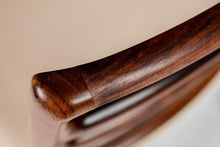 Load image into Gallery viewer, Niels Møller for J.L. Møllers Møbelfabrik Model No. 82 Dining Chair / Desk Chair in Rosewood and White Leather, Denmark-ABT Modern