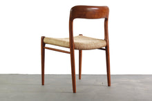 Load image into Gallery viewer, Niels Moller for Model No. 75 Side Chair in Teak w/ Papercord for J.L. Møllers Møbelfabrik, Denmark-ABT Modern