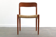 Load image into Gallery viewer, Niels Moller for Model No. 75 Side Chair in Teak w/ Papercord for J.L. Møllers Møbelfabrik, Denmark-ABT Modern