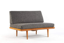 Load image into Gallery viewer, ON HOLD - Mid Century “Minerva” Danish Modern Teak Loveseat Sofa by Peter Hvidt and Orla Molgaard-Nielson-ABT Modern
