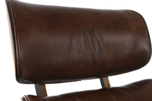 Load image into Gallery viewer, ON HOLD - Mr. Chair Recliner by Mulhauser for Plycraft in Genuine Leather w/ Complimentary Ottoman-ABT Modern