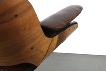 Load image into Gallery viewer, ON HOLD - Mr. Chair Recliner by Mulhauser for Plycraft in Genuine Leather w/ Complimentary Ottoman-ABT Modern