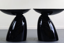 Load image into Gallery viewer, ON HOLD - Pair of Black Regency End / Side Parabel Tables Designed by Eero Aarnio-ABT Modern