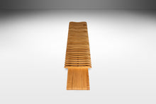 Load image into Gallery viewer, Organic Modern "Aligné" Slatted Bench in Solid Ambrosia Maple by Mark Leblanc, USA, c. 2022-ABT Modern