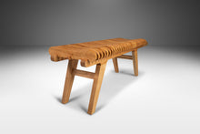 Load image into Gallery viewer, Organic Modern "Aligné" Slatted Bench in Solid Ambrosia Maple by Mark Leblanc, USA, c. 2022-ABT Modern