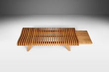 Load image into Gallery viewer, Organic Modern "Aligné" Slatted Bench in Solid Ambrosia Maple by Mark Leblanc, USA, c. 2022-ABT Modern