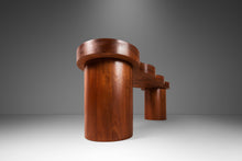Load image into Gallery viewer, Organic Modern Bench in Solid African Sapale Mahogany by Mark Leblanc, USA, c. 2022-ABT Modern