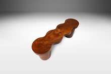 Load image into Gallery viewer, Organic Modern Bench in Solid African Sapale Mahogany by Mark Leblanc, USA, c. 2022-ABT Modern