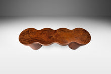 Load image into Gallery viewer, Organic Modern Bench in Solid African Sapale Mahogany by Mark Leblanc, USA, c. 2022-ABT Modern